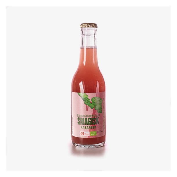 SMAGISK Økologiske Rabarbersaft - 0,25 l glas