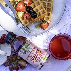 SMAGISK �kologiske Hindb�rsaft - 0,33 l PET