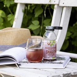 SMAGISK �kologiske Hindb�rsaft - 0,33 l PET
