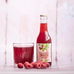 SMAGISK �kologiske Hindb�rsaft - 0,25 l glas